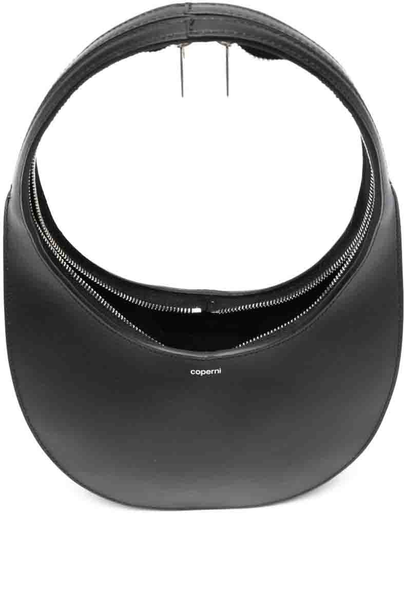 Coperni Black Handbag with Top Zip Closure Zwart