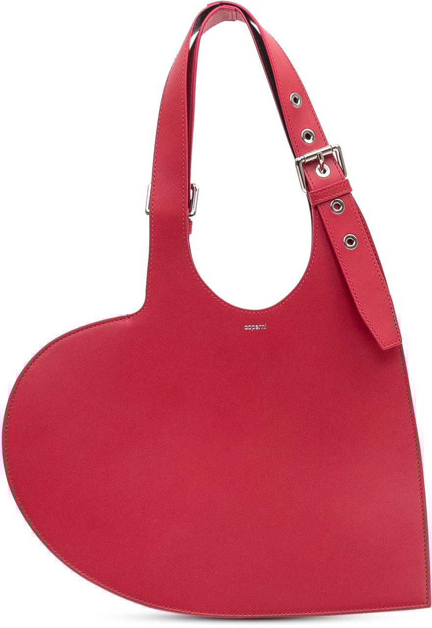 Coperni Belt Heart Tote Rood