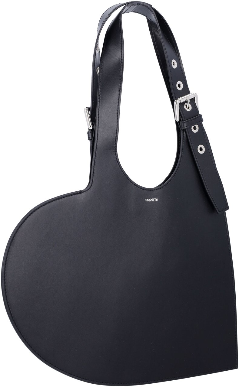 Coperni Belt Heart Tote Nero Zwart