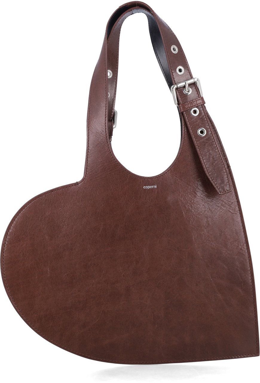 Coperni Belt Heart Tote Marrone Bruin
