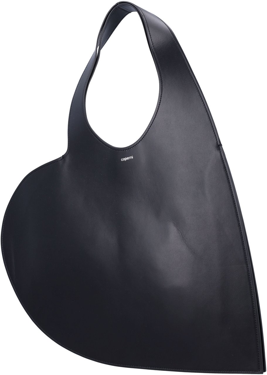 Coperni Double Heart Tote Bag Nero Zwart
