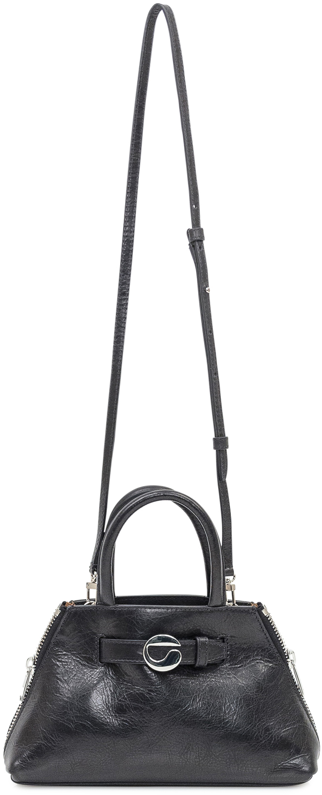 Coperni Borsa Mini Data Bag in Pelle Nera Zwart