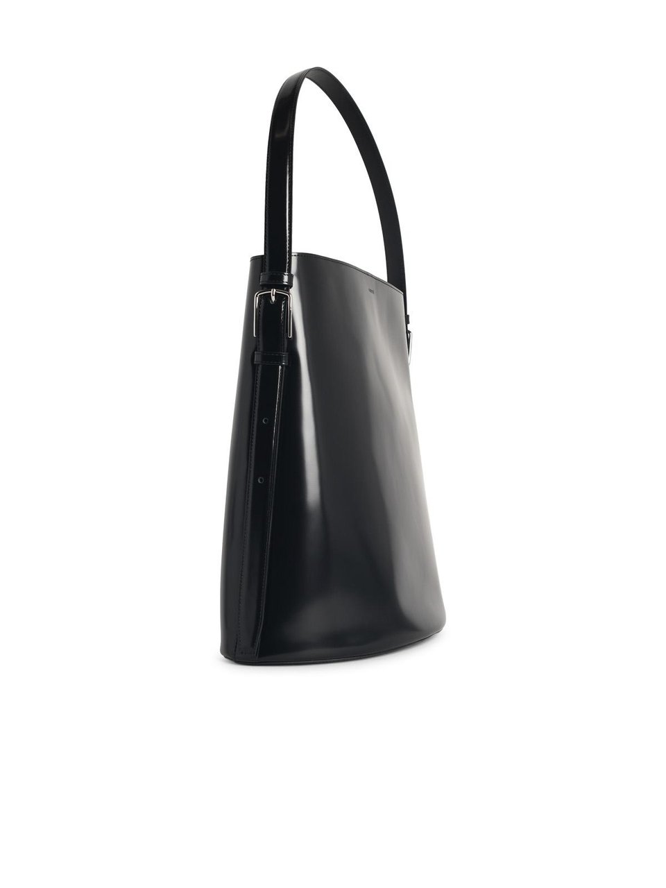 Coperni 'Erconomic Tote' Black Leather Bag Zwart