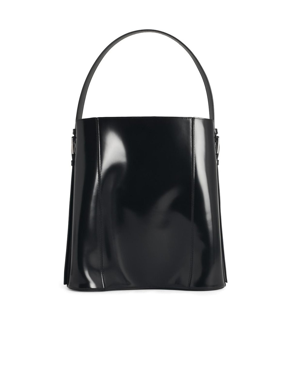 Coperni 'Erconomic Tote' Black Leather Bag Zwart