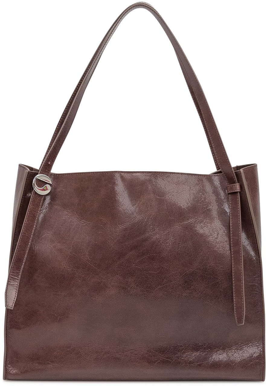 Coperni Coperni Borsa Belt Tote in Pelle Marrone Bruin