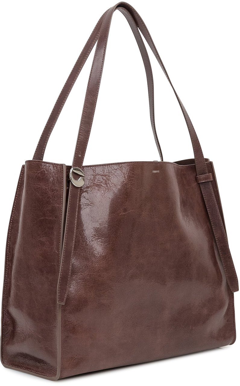 Coperni Coperni Borsa Belt Tote in Pelle Marrone Bruin