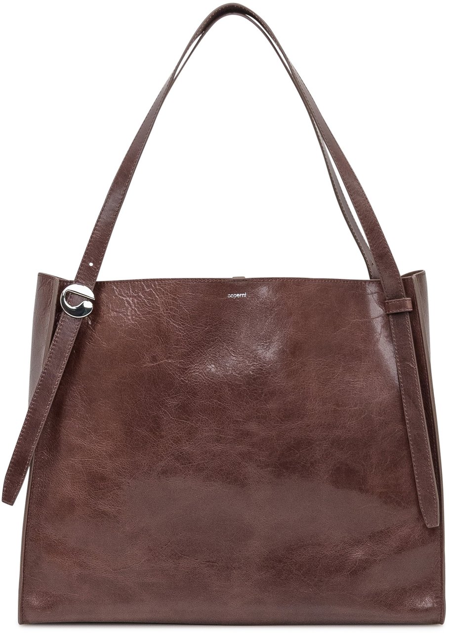 Coperni Coperni Borsa Belt Tote in Pelle Marrone Bruin