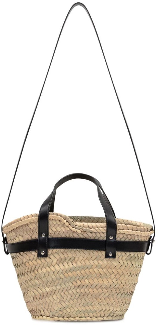 Coperni Woven Basket-Style Bag with Carabiner Fastening Bruin