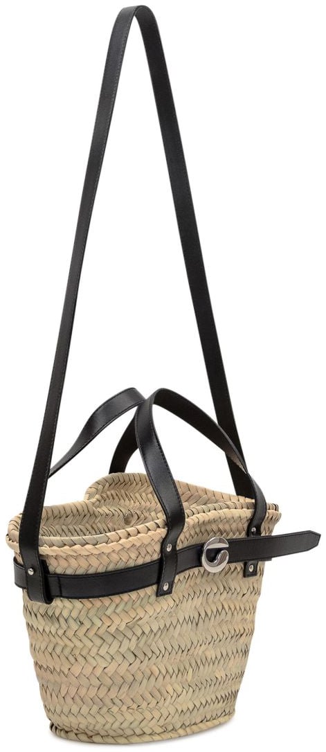 Coperni Woven Basket-Style Bag with Carabiner Fastening Bruin