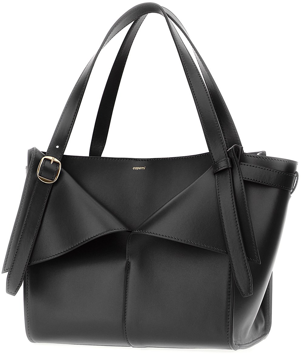 Coperni Coperni Black leather Belt Cabas shopping bag Zwart