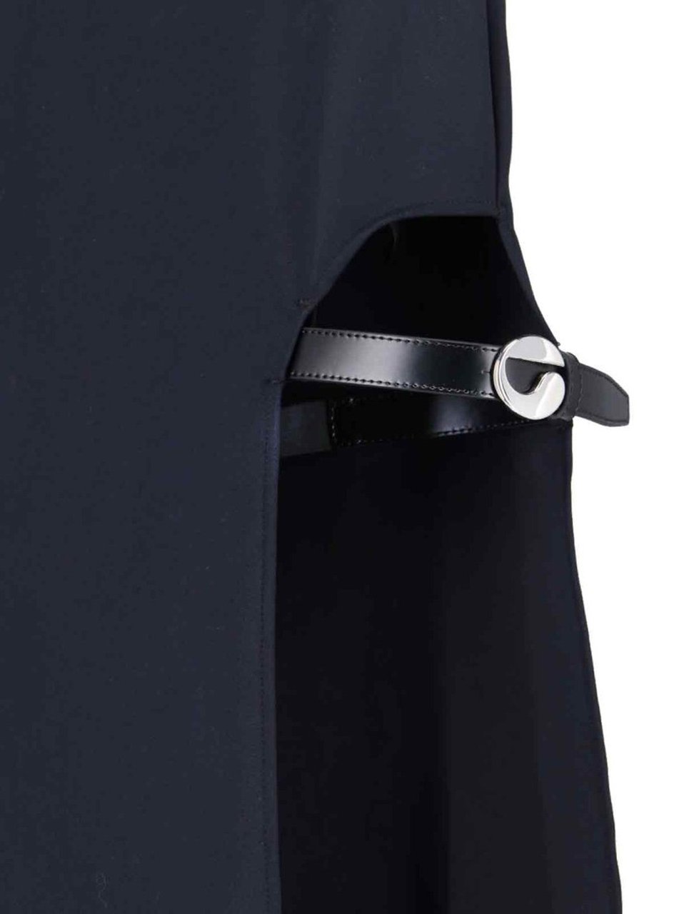 Coperni Maxi Skirt With Garter Detail Blauw