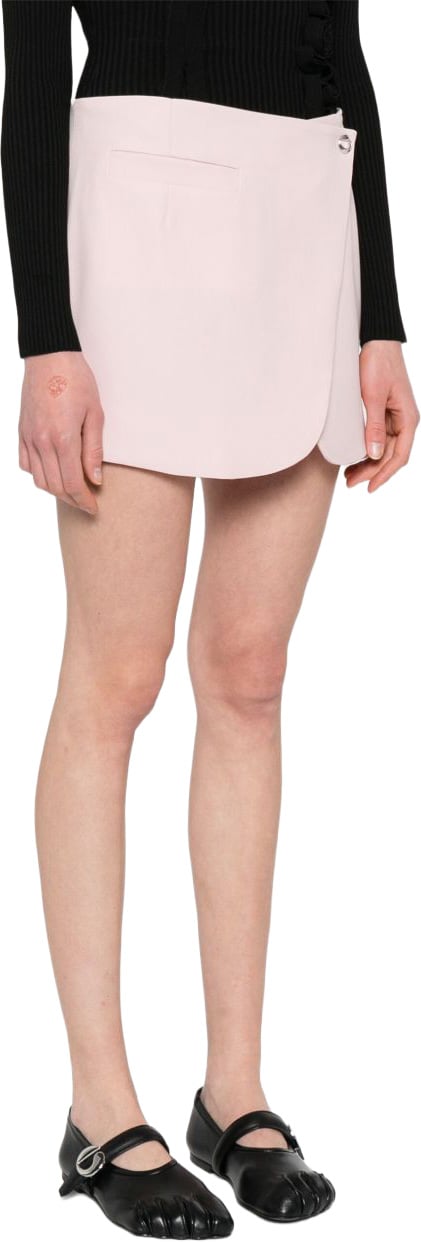Coperni Mini Skirt with Overlapping Panels Neutraal