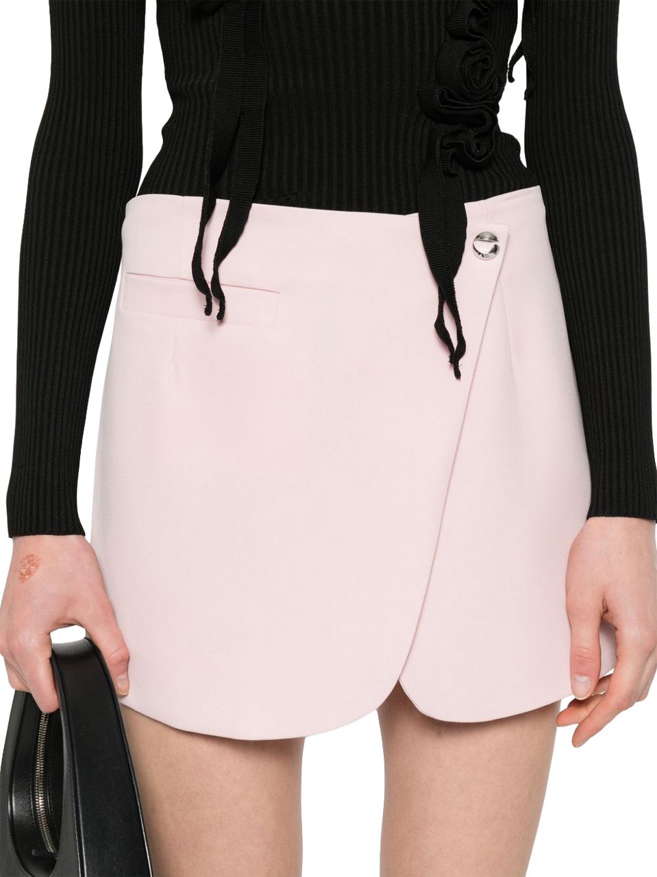 Coperni Mini Skirt with Overlapping Panels Neutraal