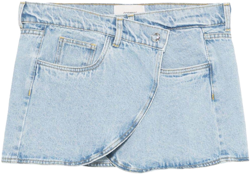 Coperni Skirts Washed Blue Blauw