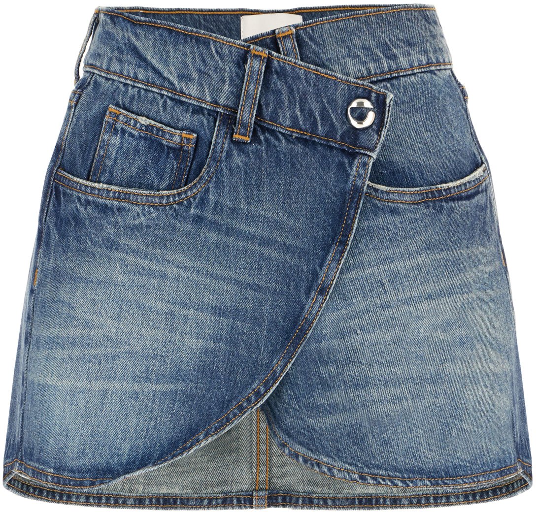 Coperni Denim mini skirt Blauw