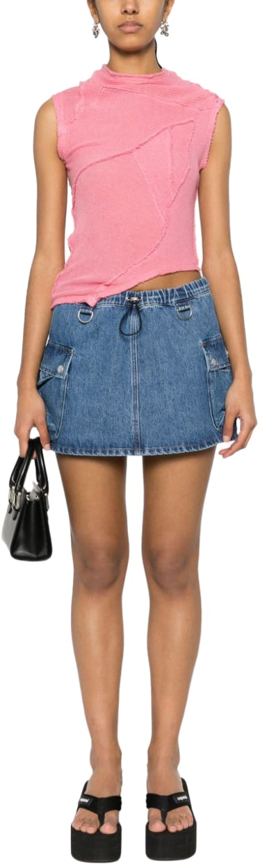 Coperni Skirts Washed Blue Blauw