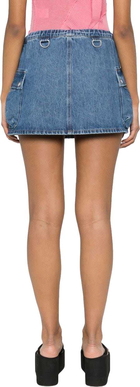Coperni Skirts Washed Blue Blauw