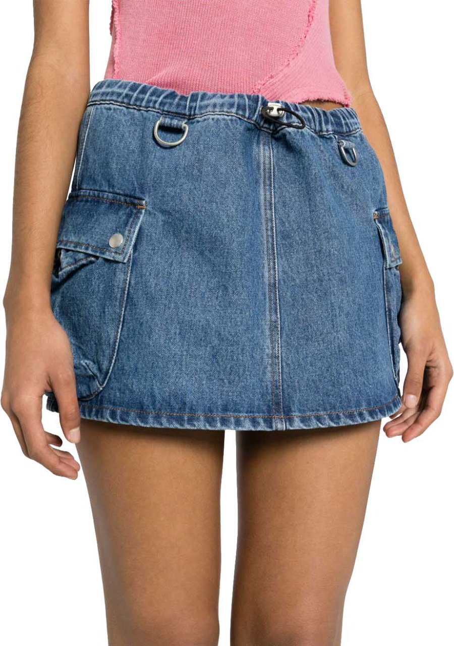 Coperni Skirts Washed Blue Blauw