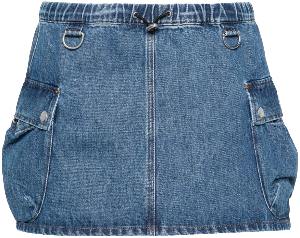Coperni Skirts Washed Blue Blauw