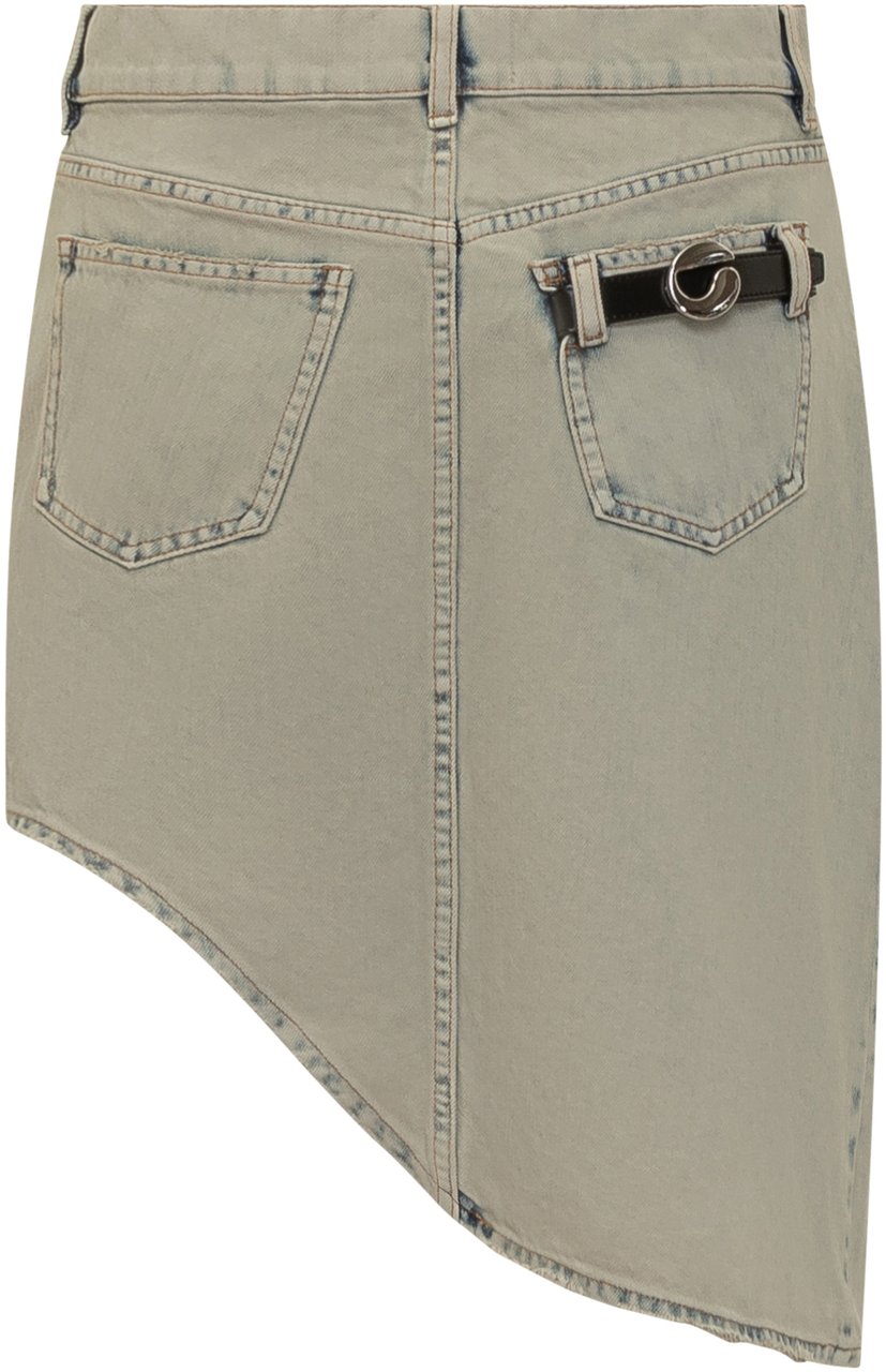 Coperni Gonna in Denim Blauw