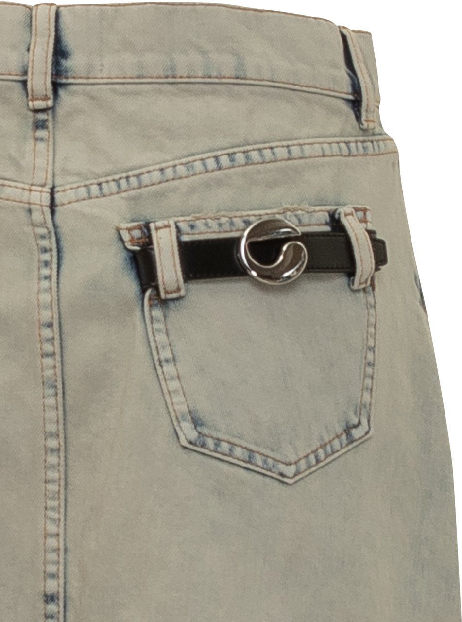 Coperni Gonna in Denim Blauw