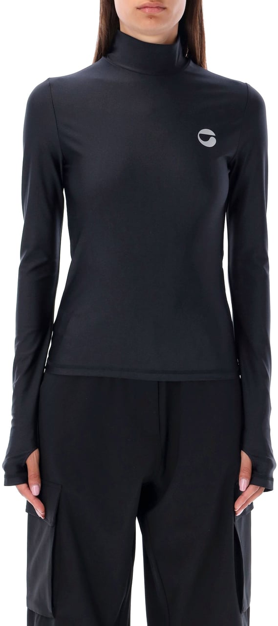 Coperni Second Skin Turtle Neck Nero Zwart