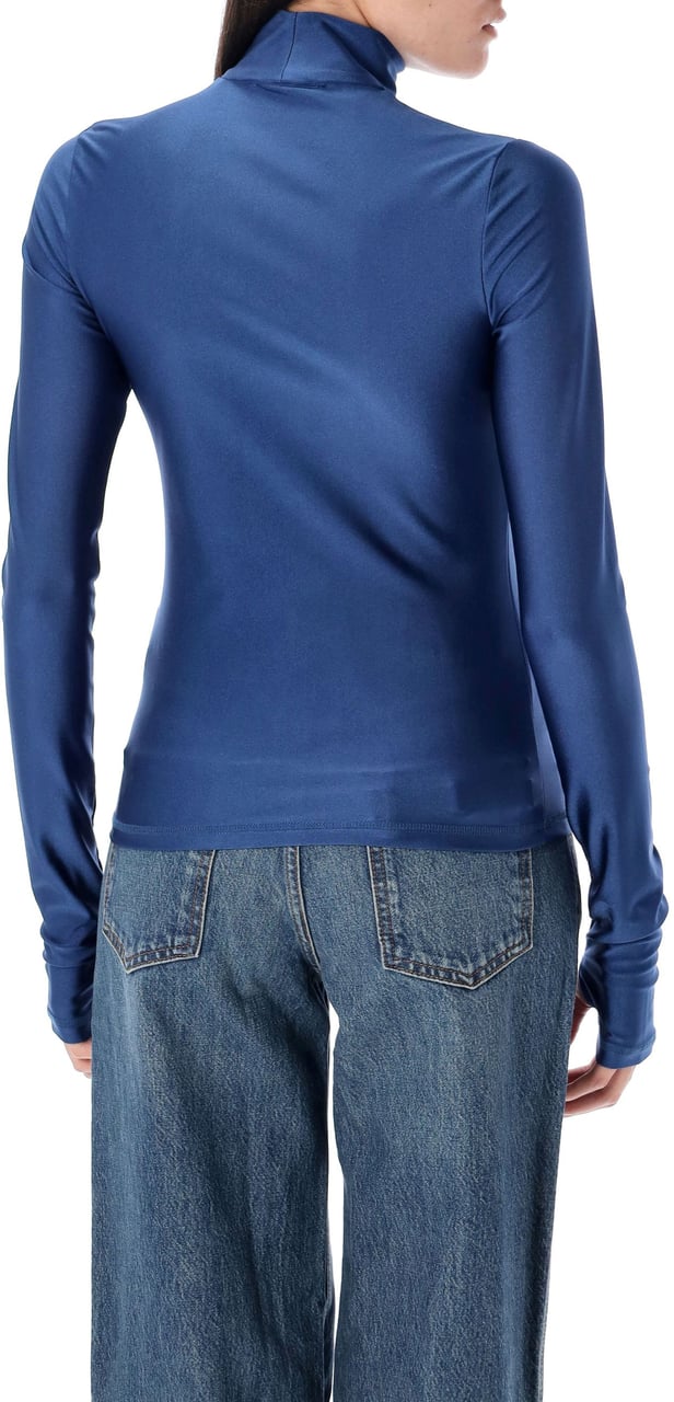 Coperni Second Skin Turtle Neck Isola Blue Blauw