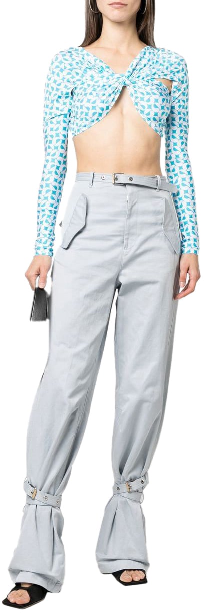 Coperni Top Azur/White Cyaan