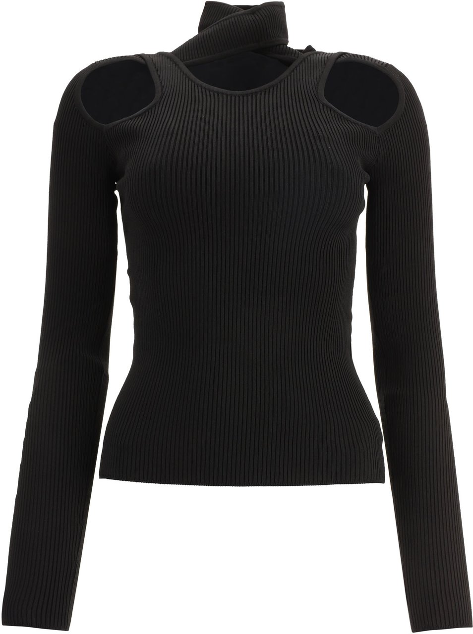 Coperni Turtleneck with cut-out Zwart