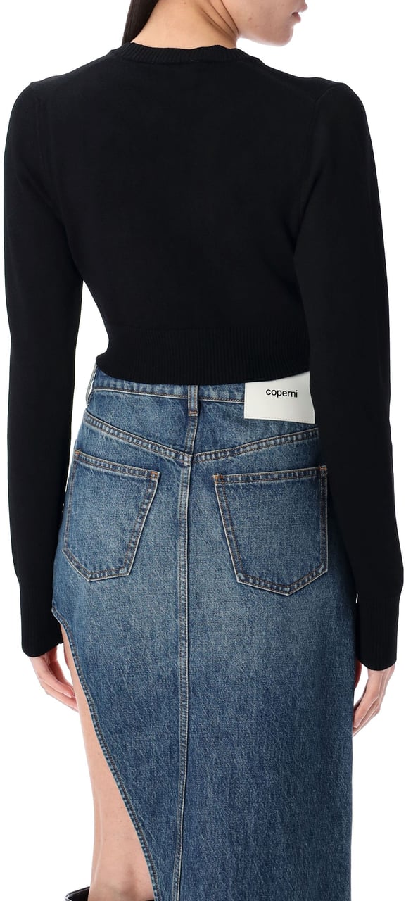 Coperni Knitted C Logo Top Nero Zwart