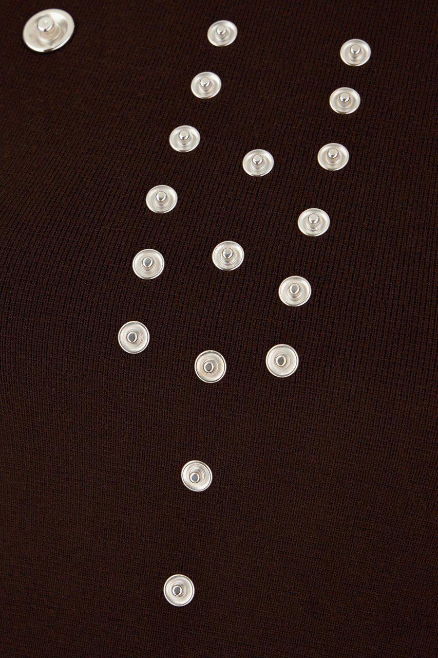 Coperni Coperni Chocolate viscose blend dress Bruin