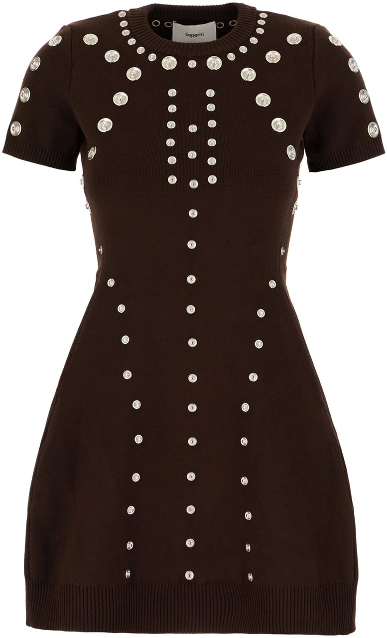 Coperni Coperni Chocolate viscose blend dress Bruin
