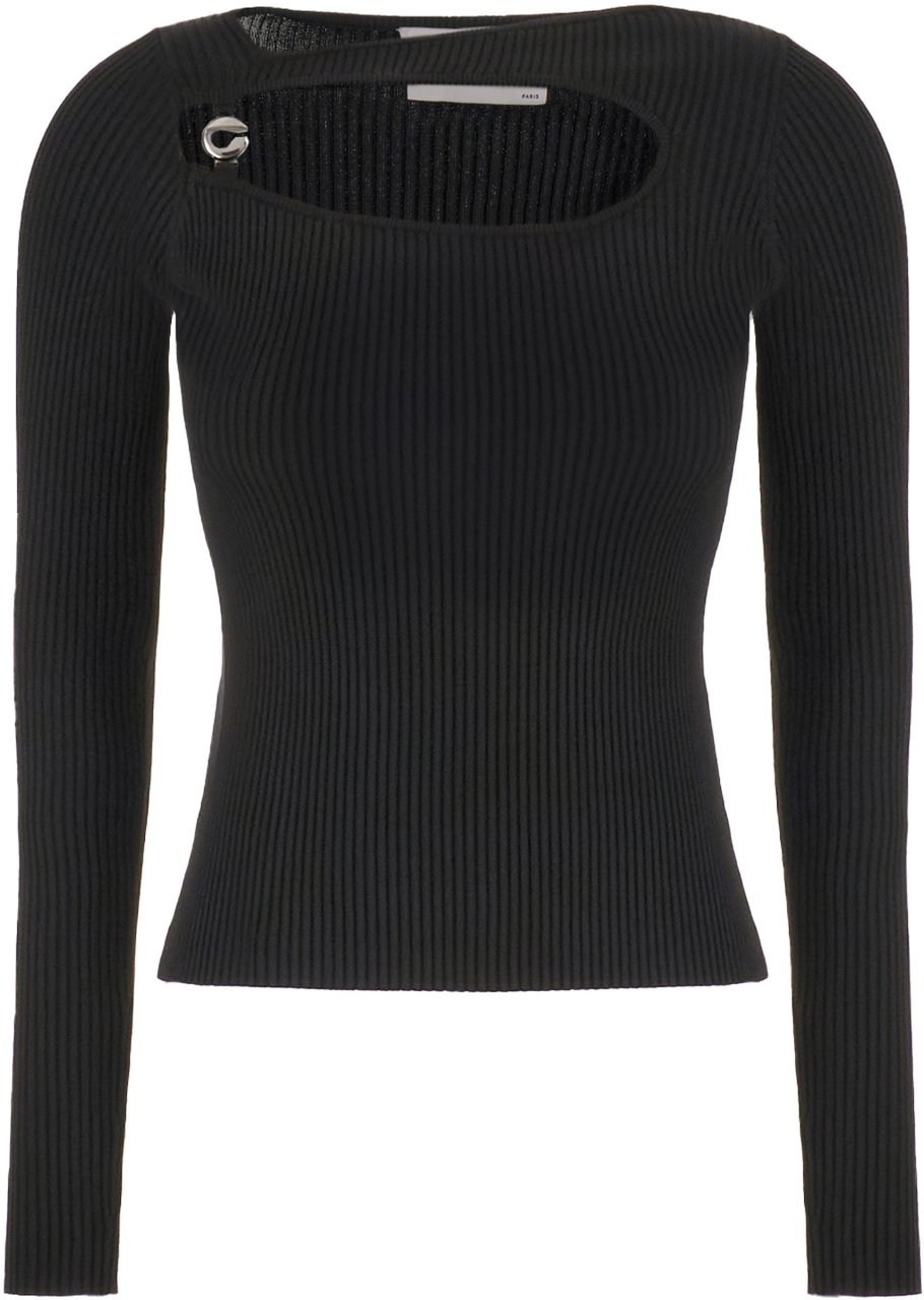 Coperni Coperni Black viscose top Zwart