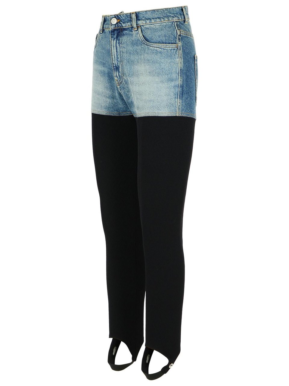 Coperni Two-Tone Organic Cotton Pantaloe Zwart