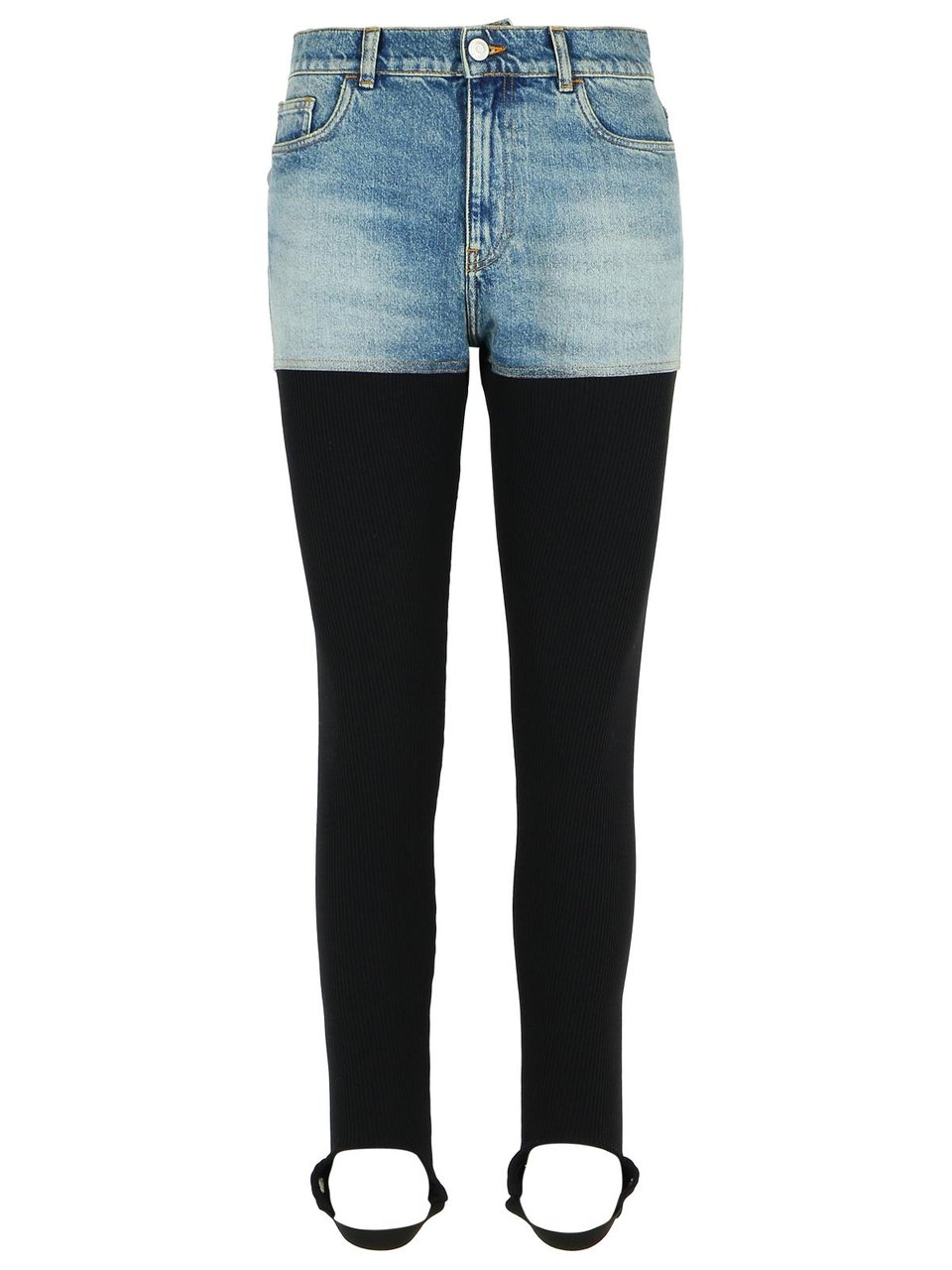 Coperni Two-Tone Organic Cotton Pantaloe Zwart