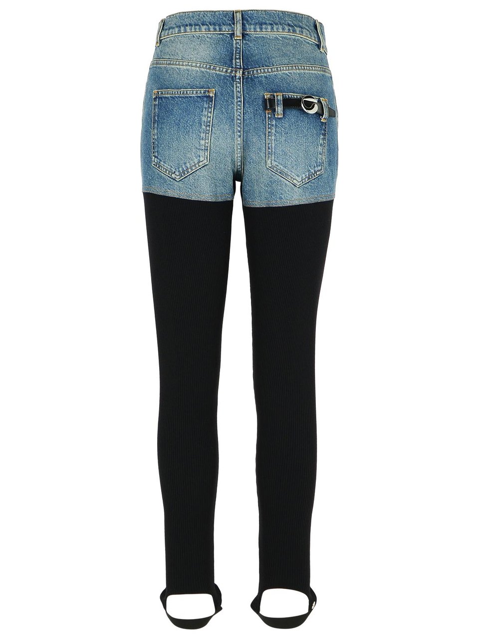 Coperni Two-Tone Organic Cotton Pantaloe Zwart