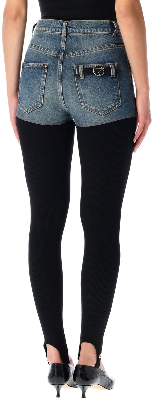 Coperni Hybrid Denim Knit Blu Blauw