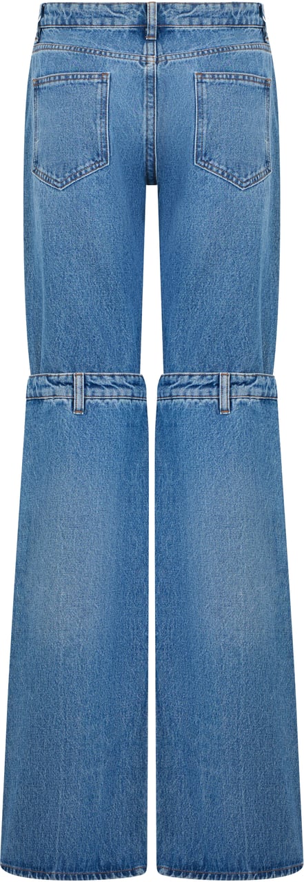 Coperni Flared jeans in cotton Blauw