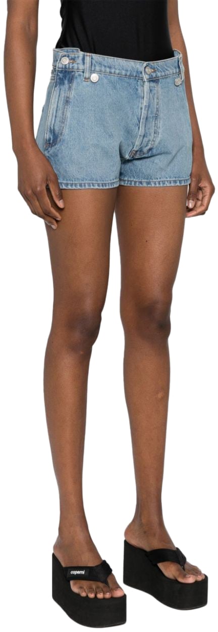 Coperni Shorts Washed Blue Blauw