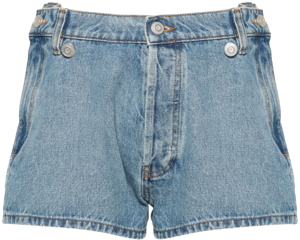 Coperni Shorts Washed Blue Blauw