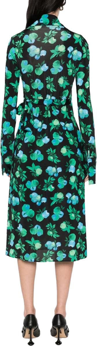 Coperni Dresses Print Blue Apples Blauw