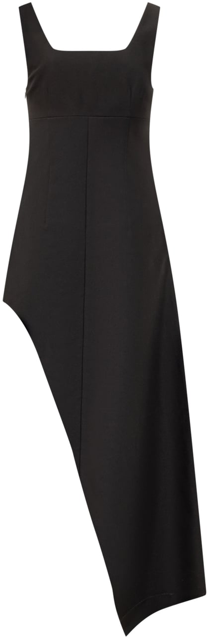 Coperni Abito a Coda con una Gamba Zwart