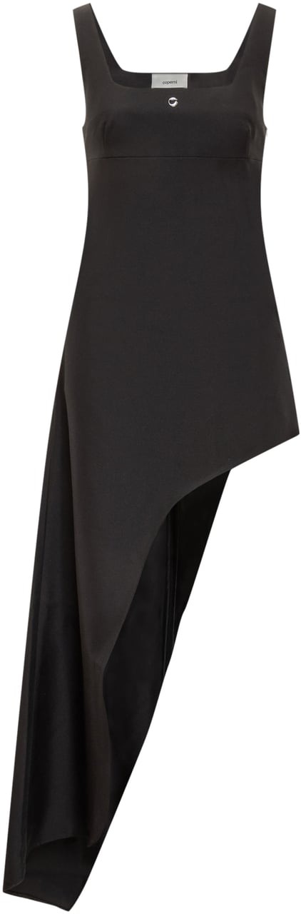 Coperni Abito a Coda con una Gamba Zwart