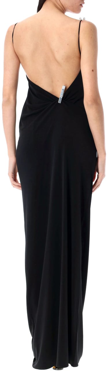 Coperni Washing Clip Gala Dress Nero Zwart