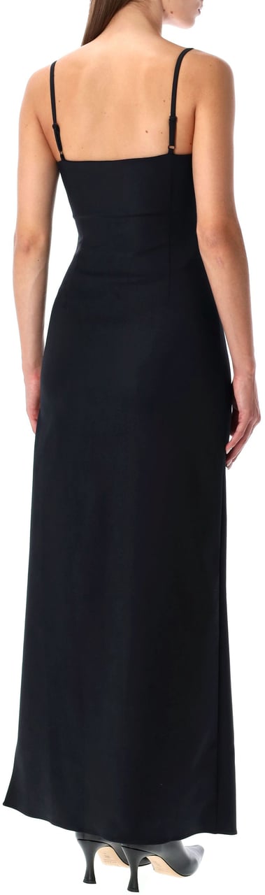 Coperni Garter Belt Dress Long Nero Zwart