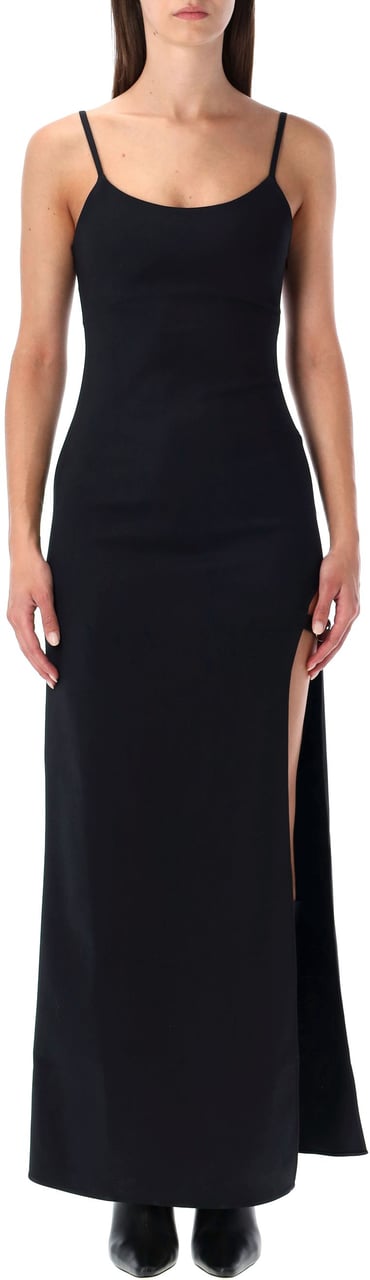 Coperni Garter Belt Dress Long Nero Zwart