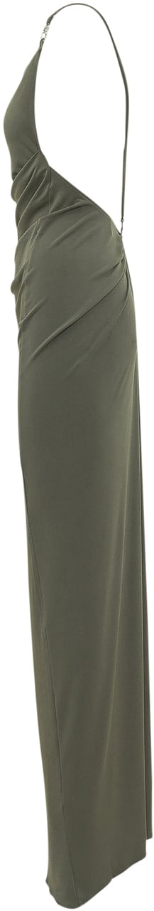 Coperni Logo Dress Donkergroen