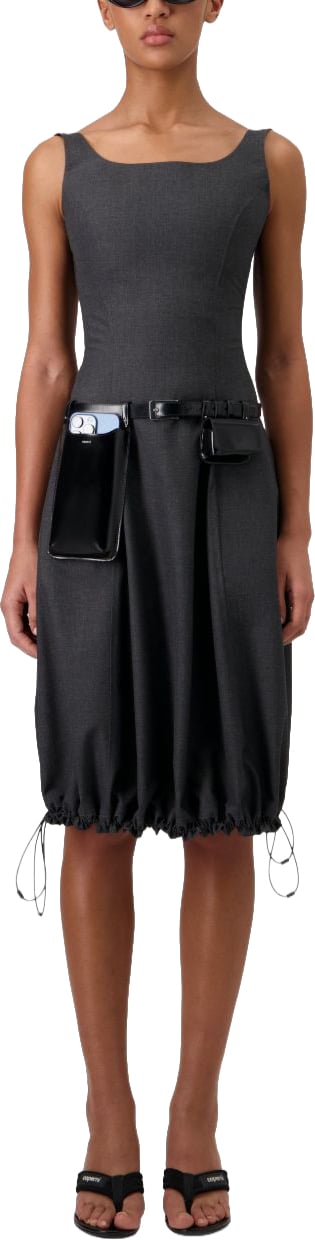 Coperni Dresses Grigio Donkergrijs