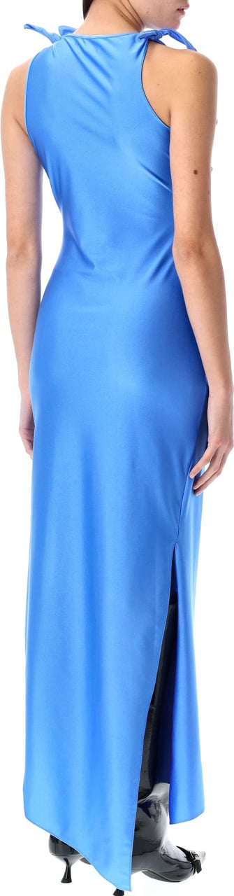 Coperni Flower Gown Isola Blue Blauw