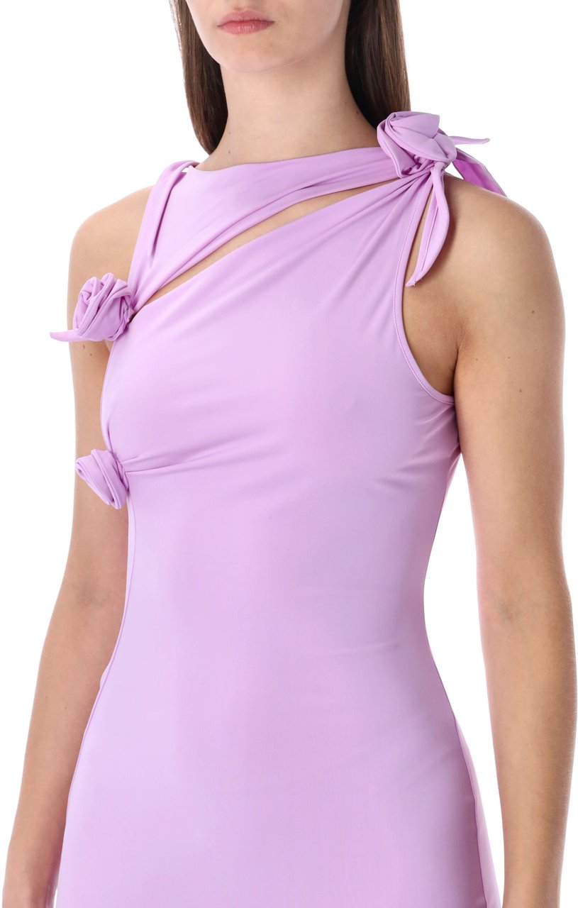 Coperni Flower Gown Purple Paars